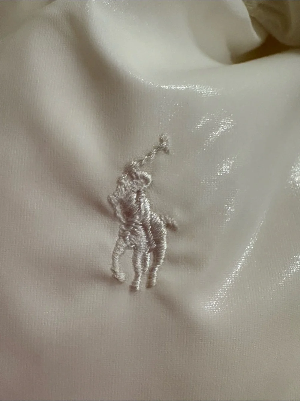 Polo Ralph Lauren Girls Ivory Puffer Jacket Detachable Hood Size 5